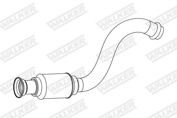 Tuyau d'échappement (Tuyau d'échappement) WALKER ref. 10853