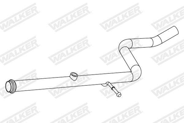 Tuyau d'échappement (Tuyau d'échappement) WALKER 10854