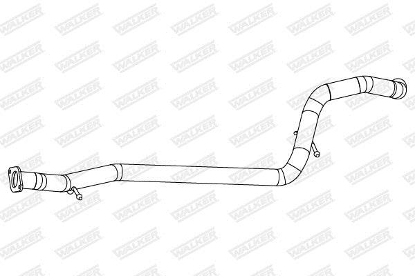 Tuyau d'échappement (Tuyau d'échappement) WALKER ref. 10860