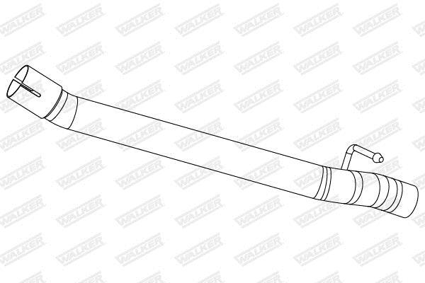 Tuyau d'échappement (Tuyau d'échappement) WALKER 10874