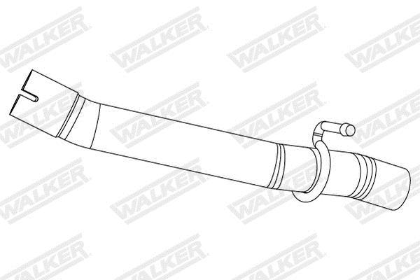 Tuyau d'échappement (Tuyau d'échappement) WALKER 10875