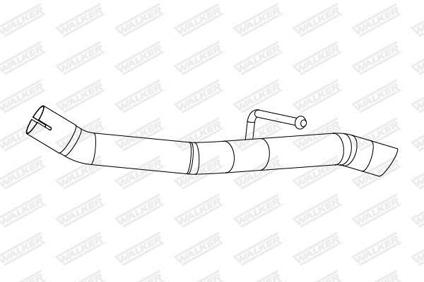 Tuyau d'échappement (Tuyau d'échappement) WALKER 10876