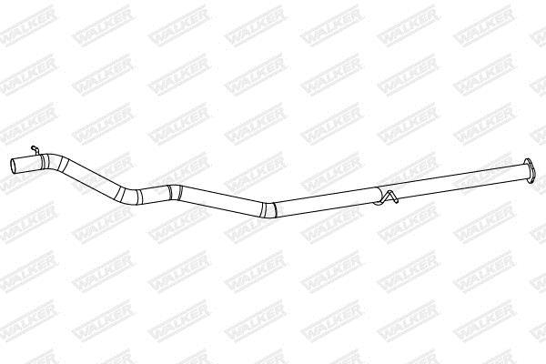 Tuyau d'échappement (Tuyau d'échappement) WALKER ref. 10881