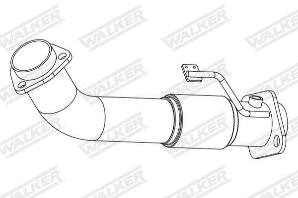 Tuyau d'échappement (Tuyau d'échappement) WALKER 10884