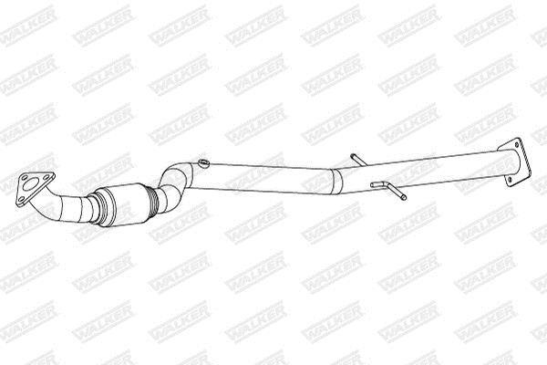 Tuyau d'échappement (Tuyau d'échappement) WALKER ref. 10911