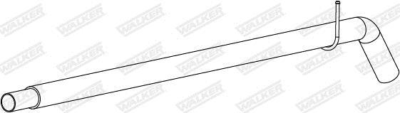 Tuyau d'échappement (Tuyau d'échappement) WALKER ref. 10913