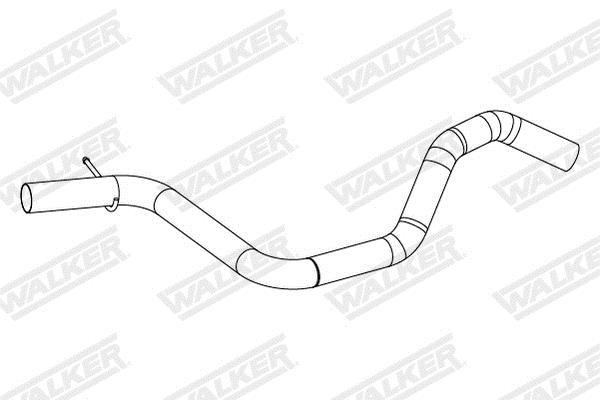 Tuyau d'échappement (Tuyau d'échappement) WALKER ref. 10921