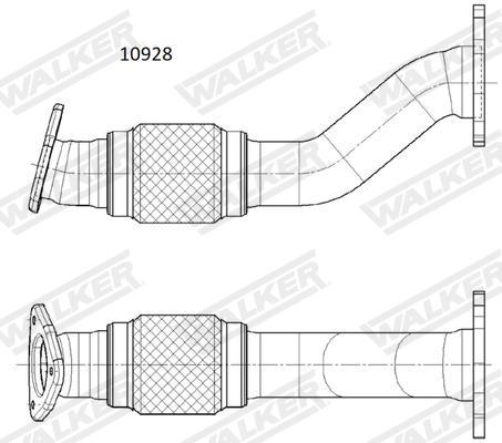 Tubo de escape WALKER ref. 10928