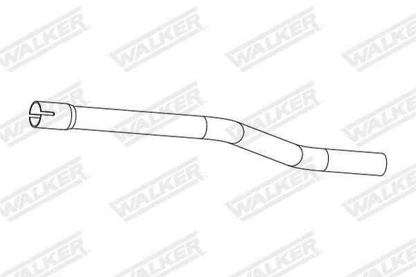 Tuyau d'échappement (Tuyau d'échappement) WALKER ref. 10943