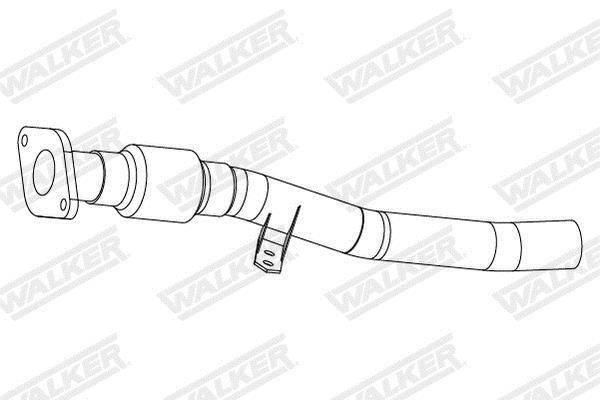 Tube ondulé, système d'échappement (Tresse d'échappement) WALKER ref. 10951