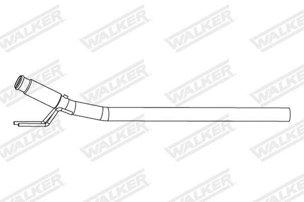 Tuyau d'échappement (Tuyau d'échappement) WALKER 10953