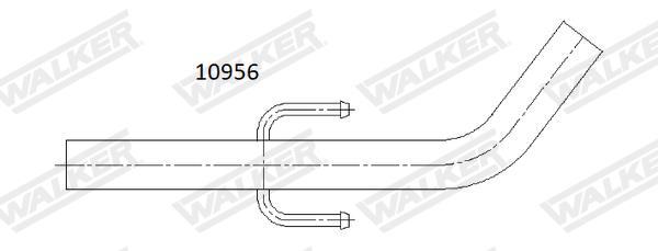 Tubo de escape WALKER ref. 10956