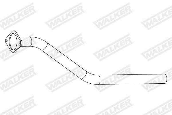 Tuyau d'échappement (Tuyau d'échappement) WALKER ref. 10964