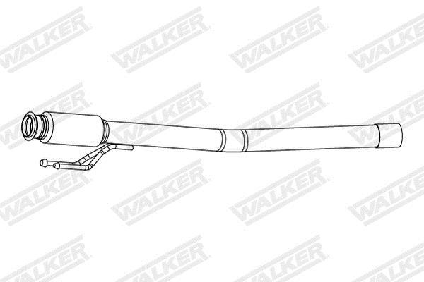 Tuyau d'échappement (Tuyau d'échappement) WALKER 10983