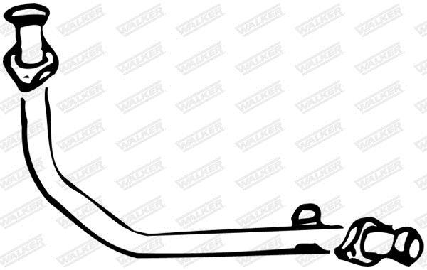 Tuyau d'échappement (Tuyau d'échappement) WALKER 12256