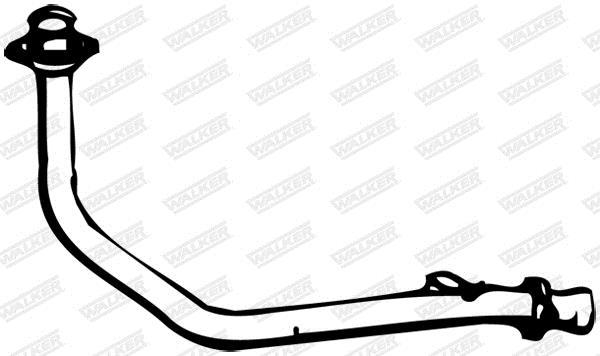 Tuyau d'échappement (Tuyau d'échappement) WALKER 12263