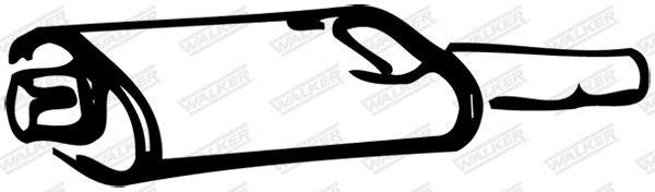 Silencieux avant (Pare flamme) WALKER 13243