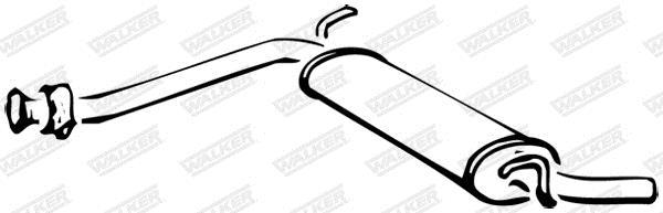 Silencieux avant (Pare flamme) WALKER 14246