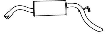 Silencieux arrière WALKER 16114