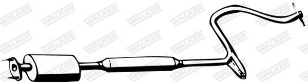 Silencieux central (Intermédiaire) WALKER ref. 16614