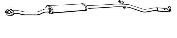 Silencieux central WALKER 17165