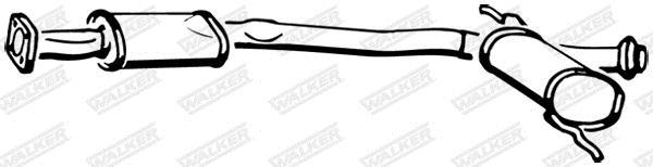Silencieux central (Intermédiaire) WALKER ref. 17205