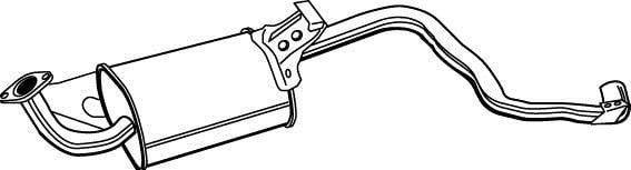 Silencieux arrière WALKER 17578