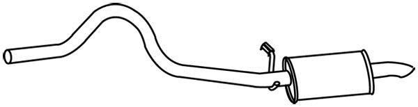 Silencieux arrière WALKER 18816