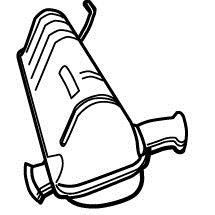 Silencieux central WALKER 19015