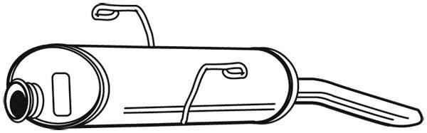 Silencieux arrière WALKER 21089