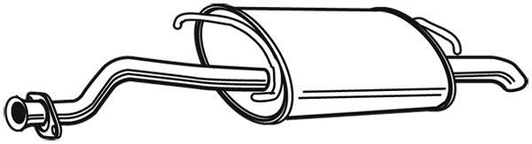 Silencieux arrière WALKER 21293