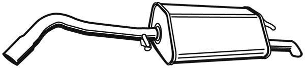 Silencieux arrière WALKER 21313