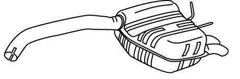 Silencieux arrière WALKER 21378