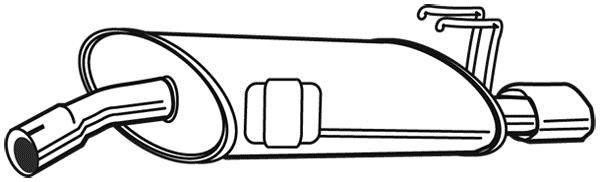 Silencieux arrière WALKER 21844