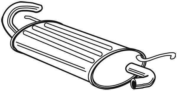 Silencieux arrière WALKER 21913