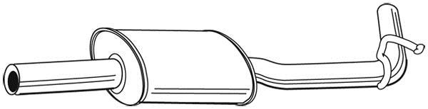 Silencieux central WALKER 21916