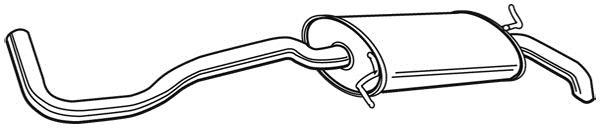 Silencieux arrière WALKER 21947