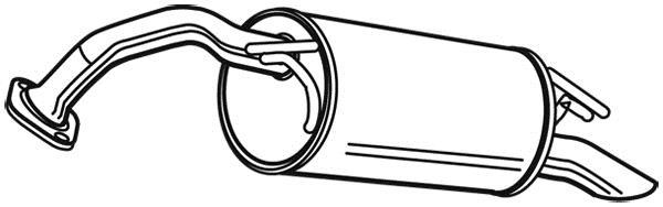 Silencieux central WALKER 22168