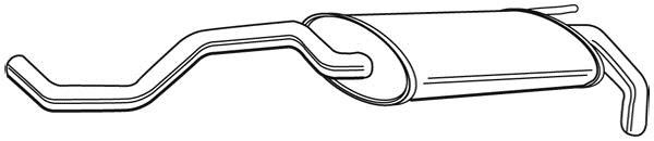 Silencieux arrière WALKER 22248