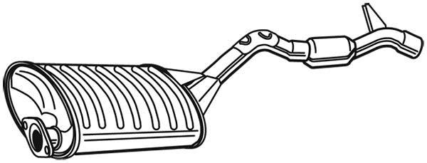 Silencieux arrière WALKER 22417