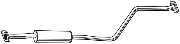 Silencieux central WALKER 22451