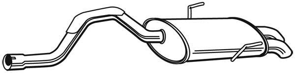 Silencieux arrière WALKER 22531