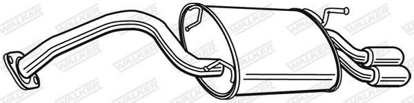 Silenciador trasero WALKER ref. 22639