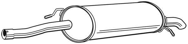 Silencieux arrière WALKER 22716