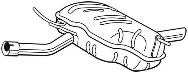 Silencieux arrière WALKER 22723