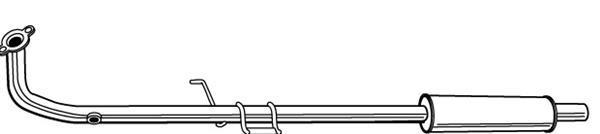 Silencieux central WALKER 22860