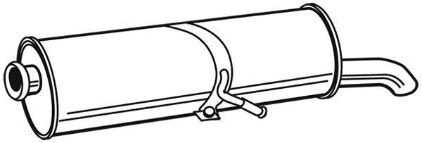 Silencieux arrière WALKER 22869