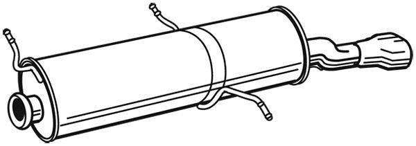 Silencieux arrière WALKER 22876