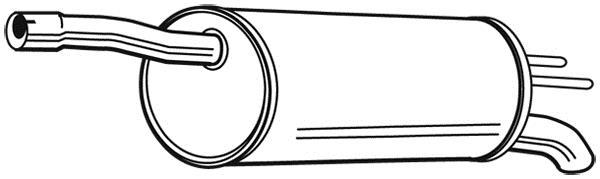 Silencieux arrière WALKER 22912