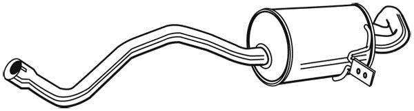 Silencieux arrière WALKER 22975